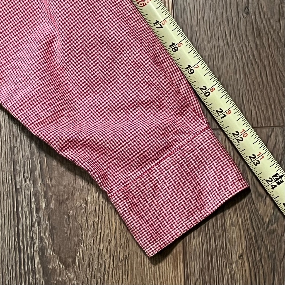 CHAPS Ralph‎ Lauren Men's L RED Checked Long Sleeve Button-Down Shirt CREST LOGO - Picture 11 of 12